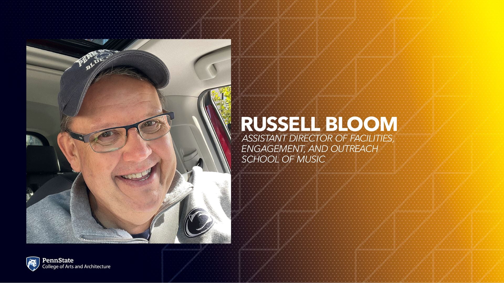 Russell Bloom's headshot with his name, title and unit.